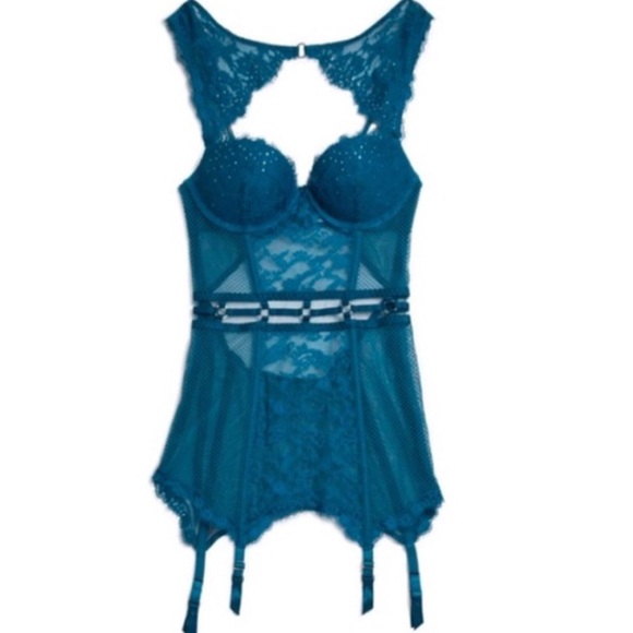 Victoria's Secret Other - Victoria secret ,blue slide on lingerie w/ garter.